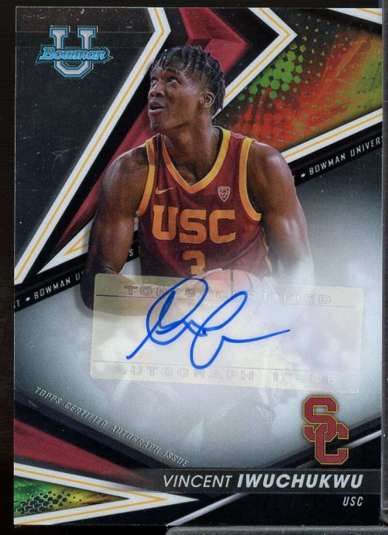 Vincent Iwuchukwu 2022-23 Bowman's Best University Best of '22 Autograph #BOAVI  Image 1