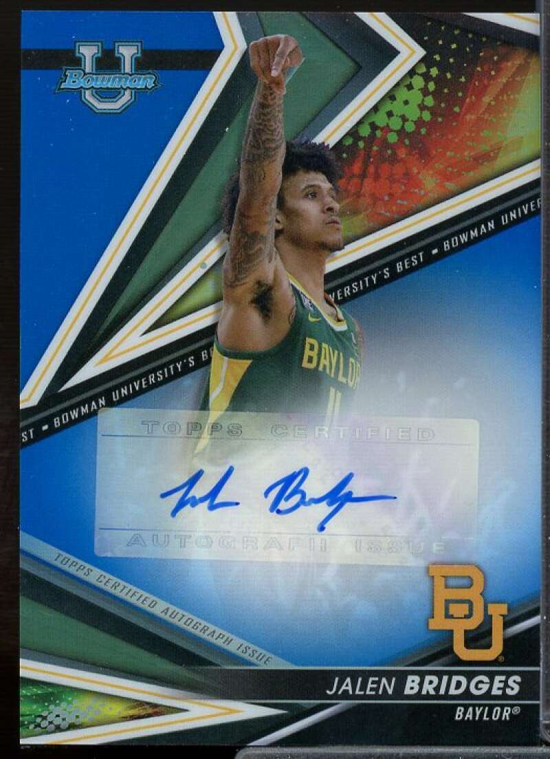 Jalen Bridges 2022-23 Bowman's Best University Best of '22 AU Blue Ref #BOAJB  Image 1