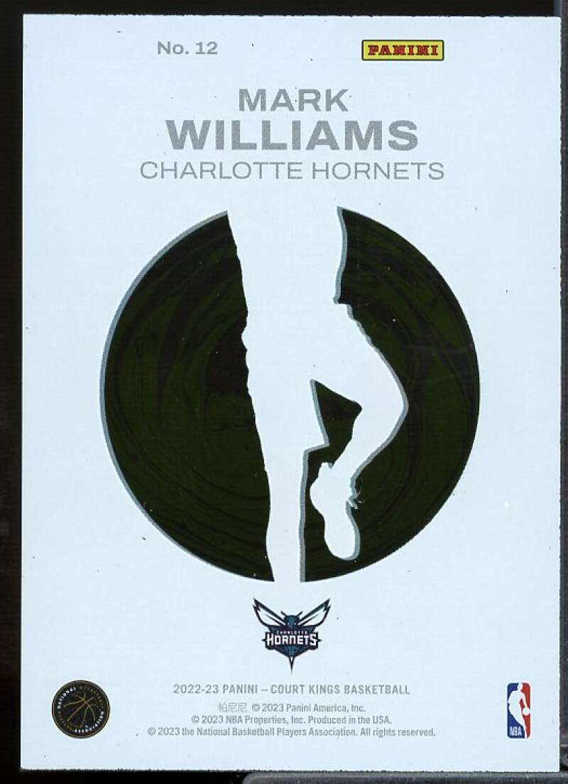 Mark Williams Rookie Card 2022-23 Court Kings Acetate Rookies #12  Image 2