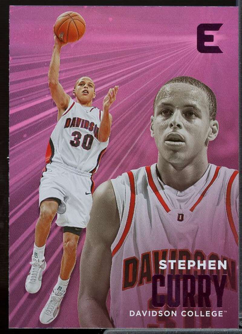 Stephen Curry Card 2022-23 Panini Chronicles Draft Picks Essentials Pink #21  Image 1