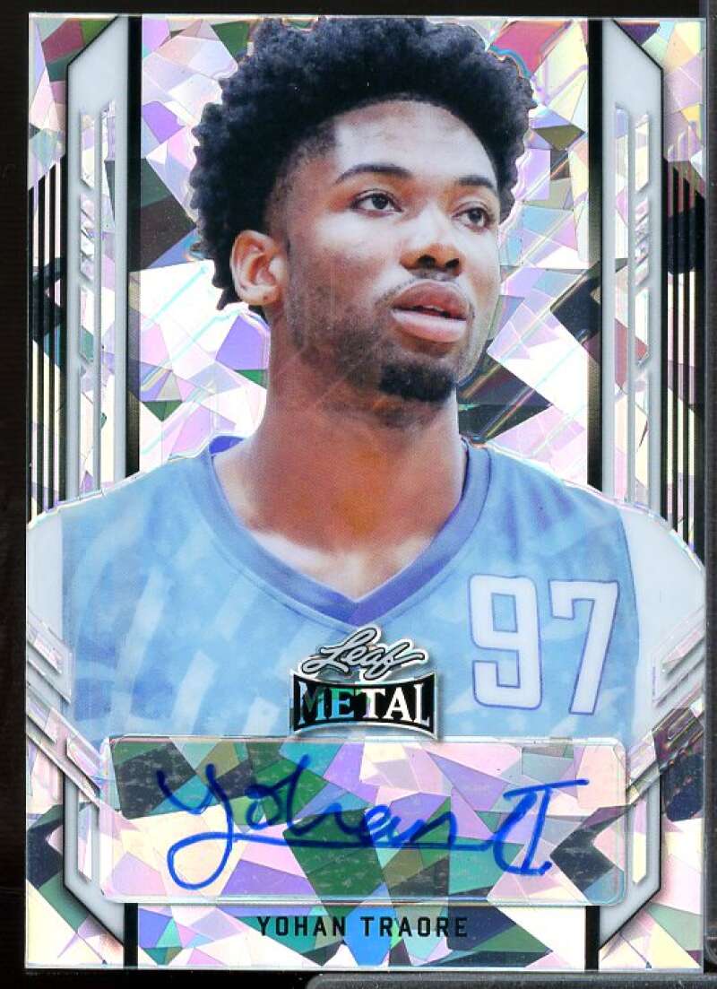 Yohan Traore Card 2021-22 Leaf Metal Portrait Silver Crystal #PAYT1  Image 1