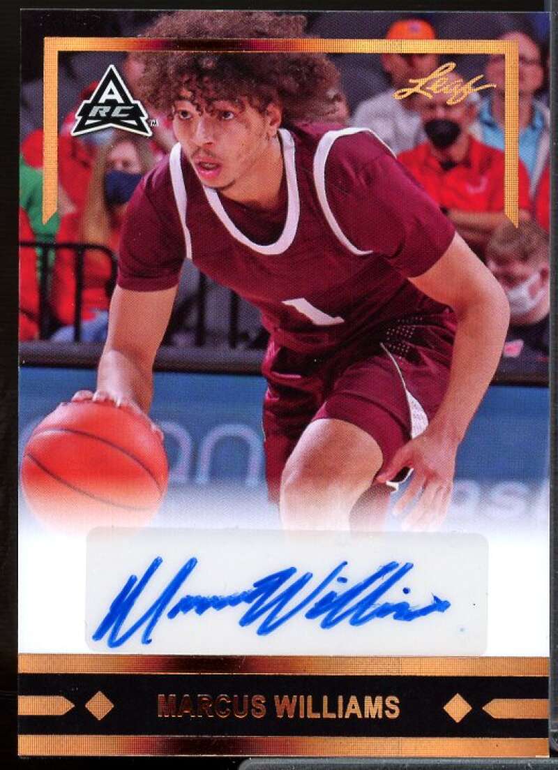 Marcus Williams Rookie Card 2021-22 Leaf Memories '91 Bronze #GLRMW1  Image 1