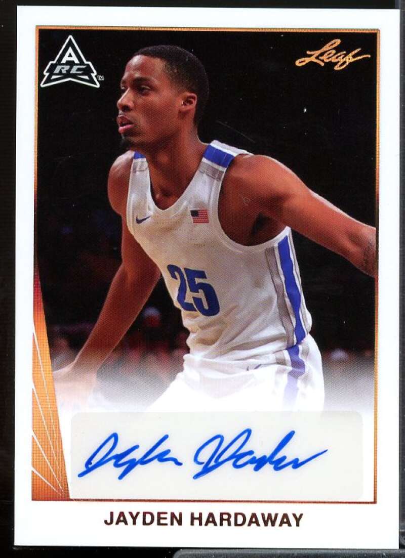 Jayden Hardaway Rookie Card 2021-22 Leaf Memories '90 Bronze #BAJH1  Image 1