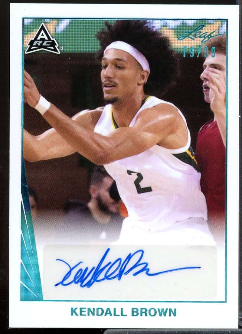 Kendall Brown Rookie Card 2021-22 Leaf Memories '90 Platinum #BAKB1  Image 1