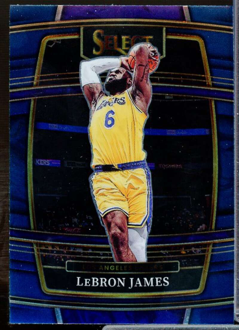 LeBron James Card 2021-22 Select Blue #100  Image 1