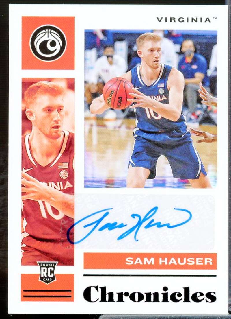 Sam Hauser 2021 Chronicles Draft Picks Chronicles Rookie Signatures Orange #40  Image 1