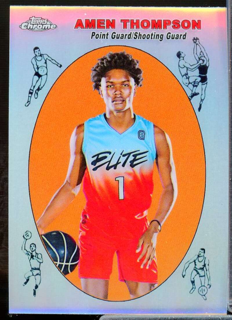 Amen Thompson Rookie Card 2021-22 Topps Chrome Overtime Elite '69 Topps #69TB21  Image 1