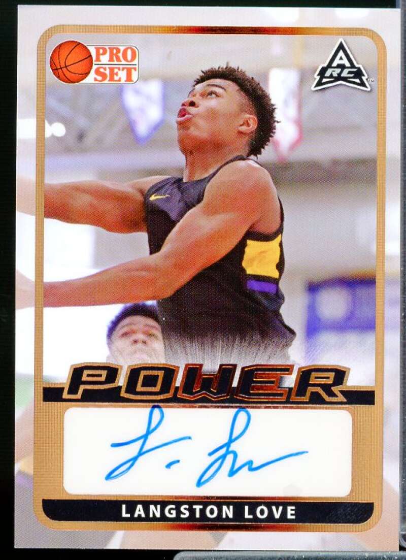 Langston Love Rookie Card 2021-22 Leaf Pro Set Power Bronze #BALL1  Image 1
