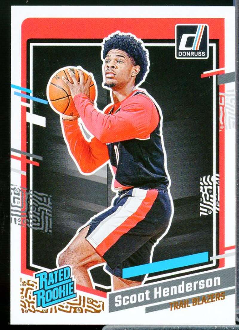 Scoot Henderson Rookie Card 2023-24 Donruss #250  Image 1