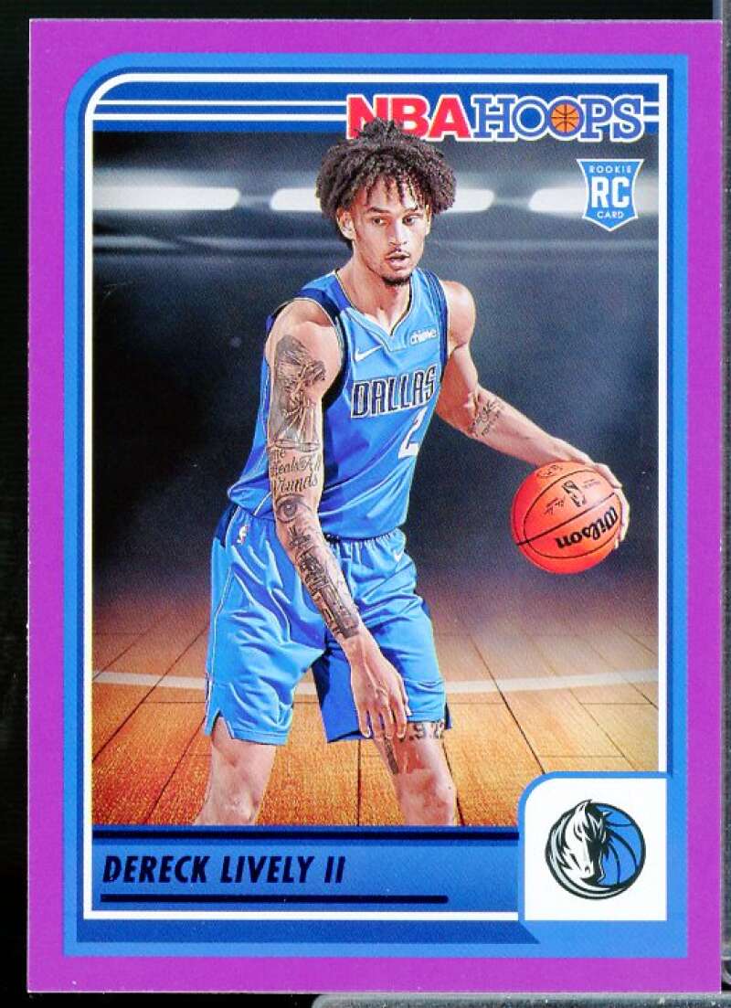 Dereck Lively II Rookie Card 2023-24 Hoops Purple #241  Image 1