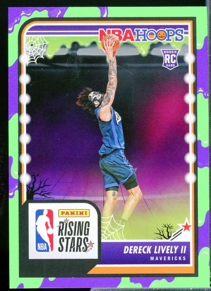 Dereck Lively II RS Rookie Card 2023-24 Hoops Haunted Hoops Slime #291  Image 1