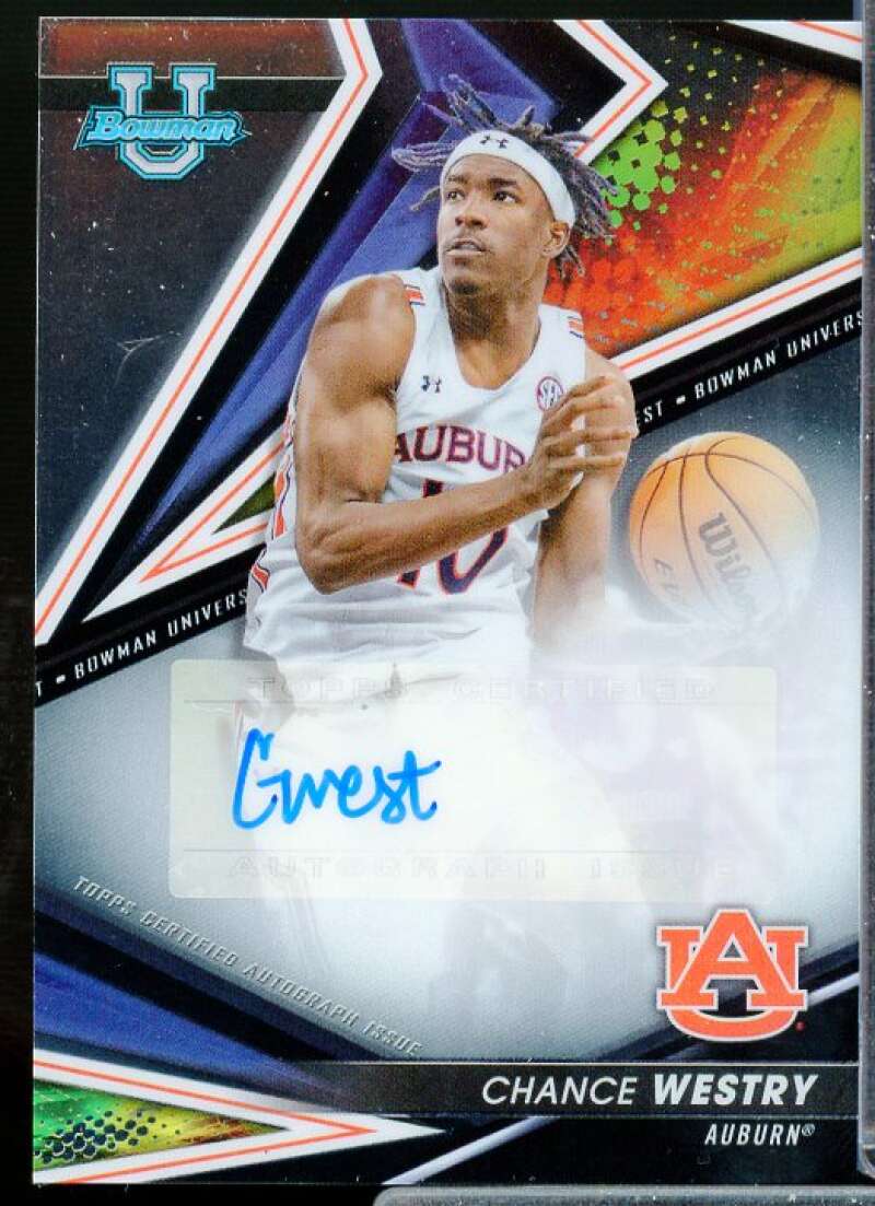 Chance Westry 2022-23 Bowman's Best University Best of '22 Autographs #BOACWE  Image 1