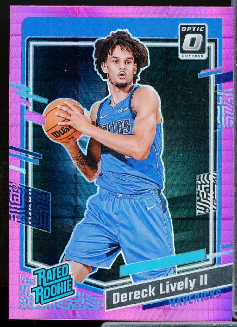 Dereck Lively II RR Rookie Card 2023-24 Donruss Optic Purple Shock #245  Image 1
