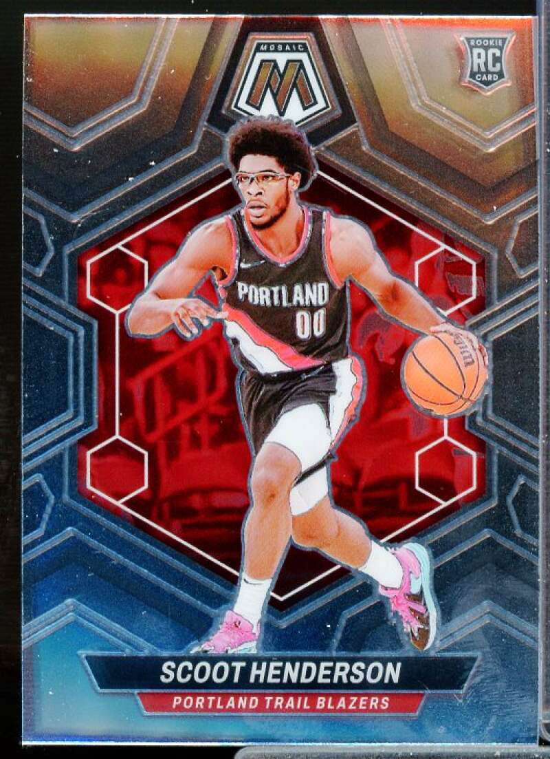 Scoot Henderson Rookie Card 2023-24 Panini Mosaic #216  Image 1