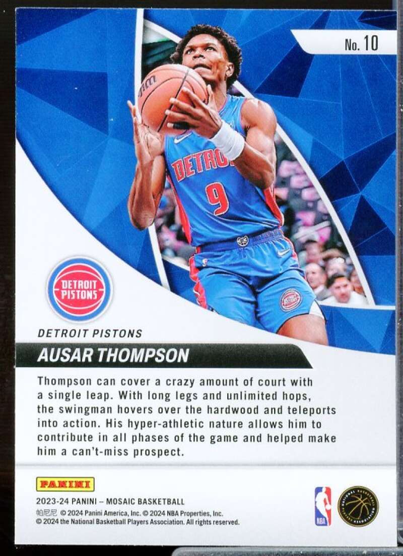 Ausar Thompson Rookie Card 2023-24 Panini Mosaic Elevate #10  Image 2