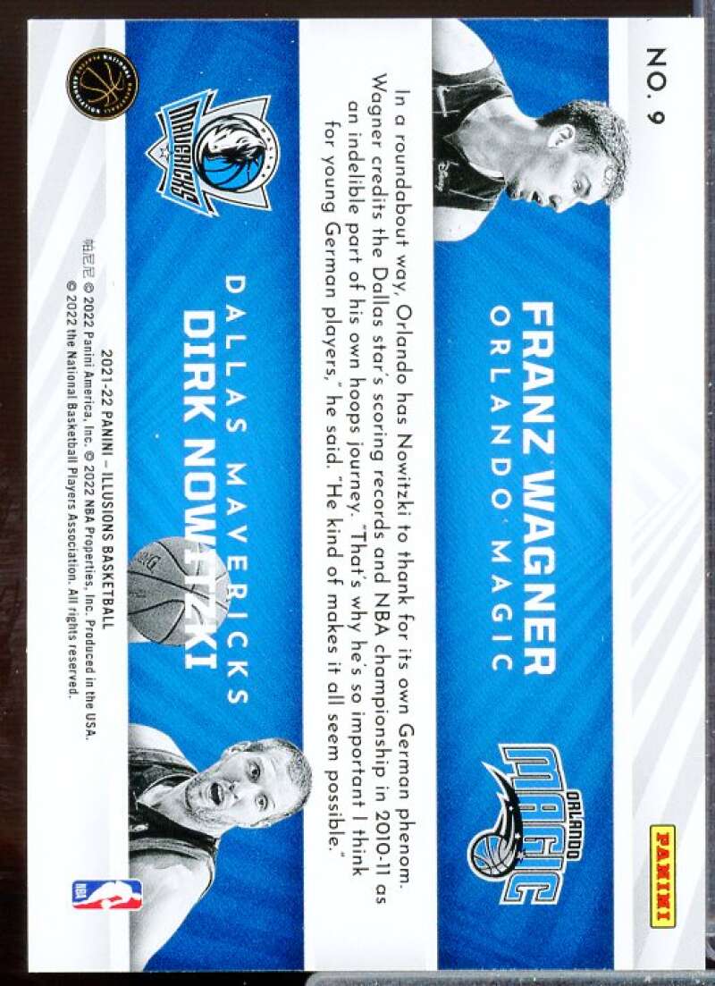 Dirk Nowitzki/Franz Wagner Rookie 2021-22 Panini Illusions Rookie Reflection #9  Image 2