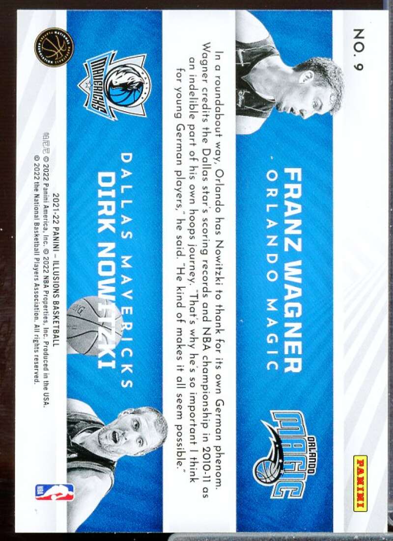 Dirk Nowitzki/Franz Wagner Rookie 2021-22 Panini Illusions Rookie Reflection #9  Image 2