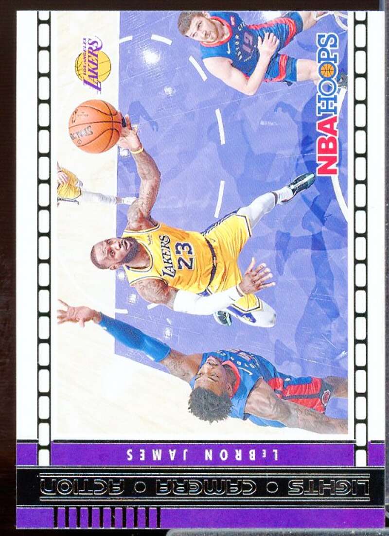 LeBron James Card 2021-22 Hoops Lights Camera Action #28  Image 1