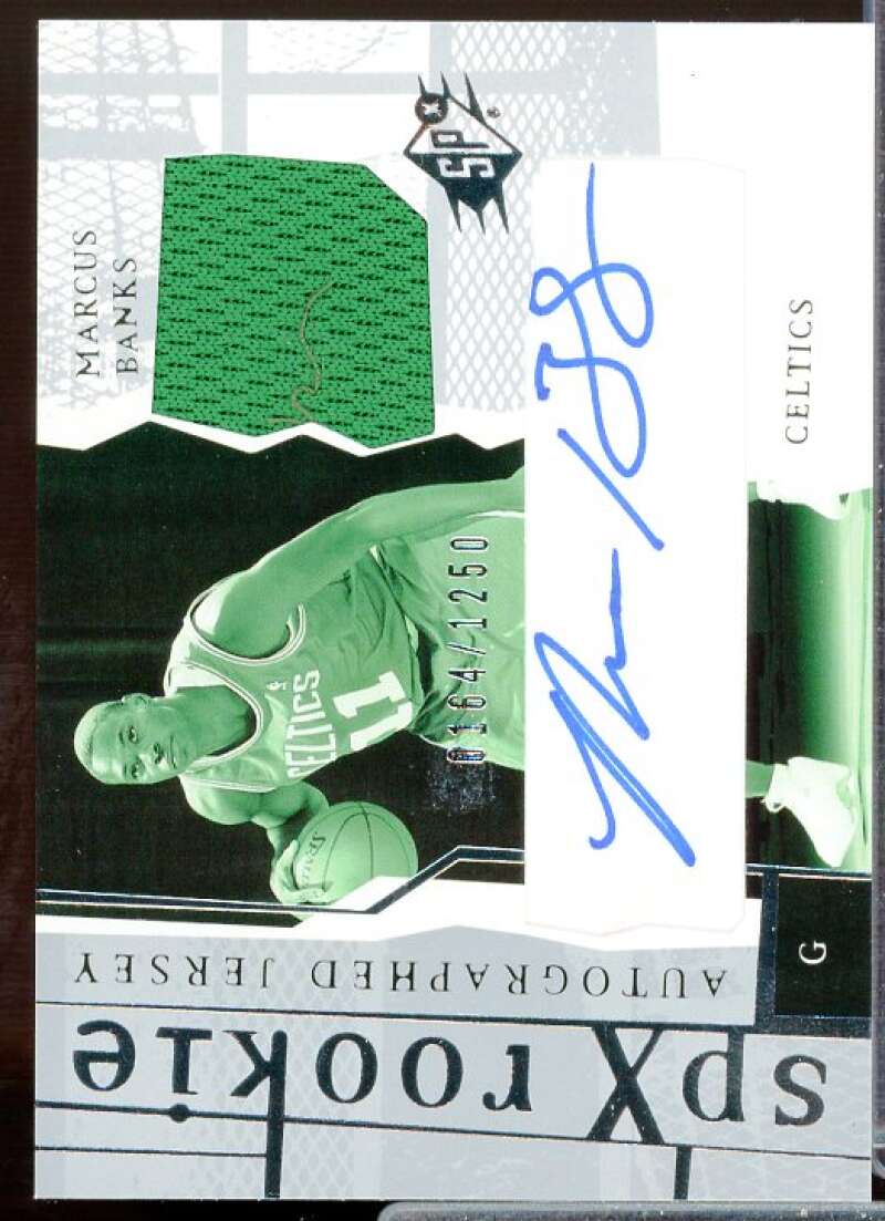 Marcus Banks JSY AU Rookie Card 2003-04 SPx #160  Image 1