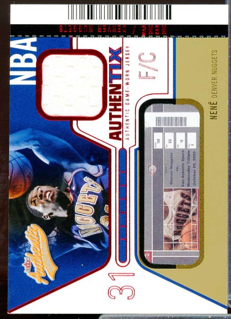 Nene Card 2003-04 Fleer Authentix Jersey Authentix #JAN  Image 1