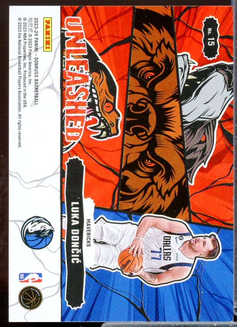 Luka Doncic Card 2023-24 Donruss Unleashed #15  Image 2
