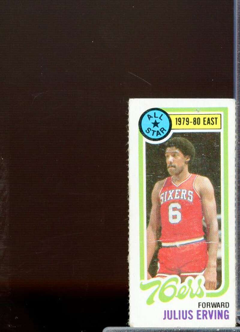 Julius Erving AS Card 1980-81 Topps Single Panel #1  Image 1