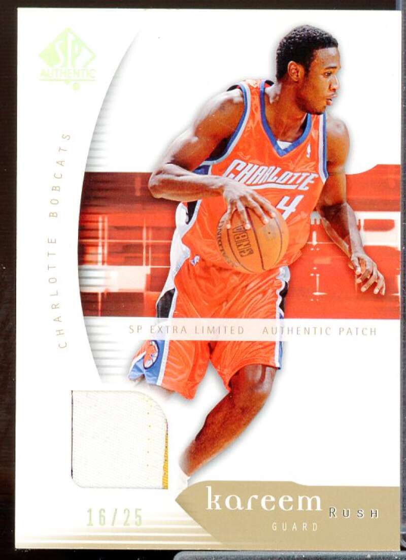 Kareem Rush Card 2005-06 SP Authentic Limited Extra Patches #7  Image 1