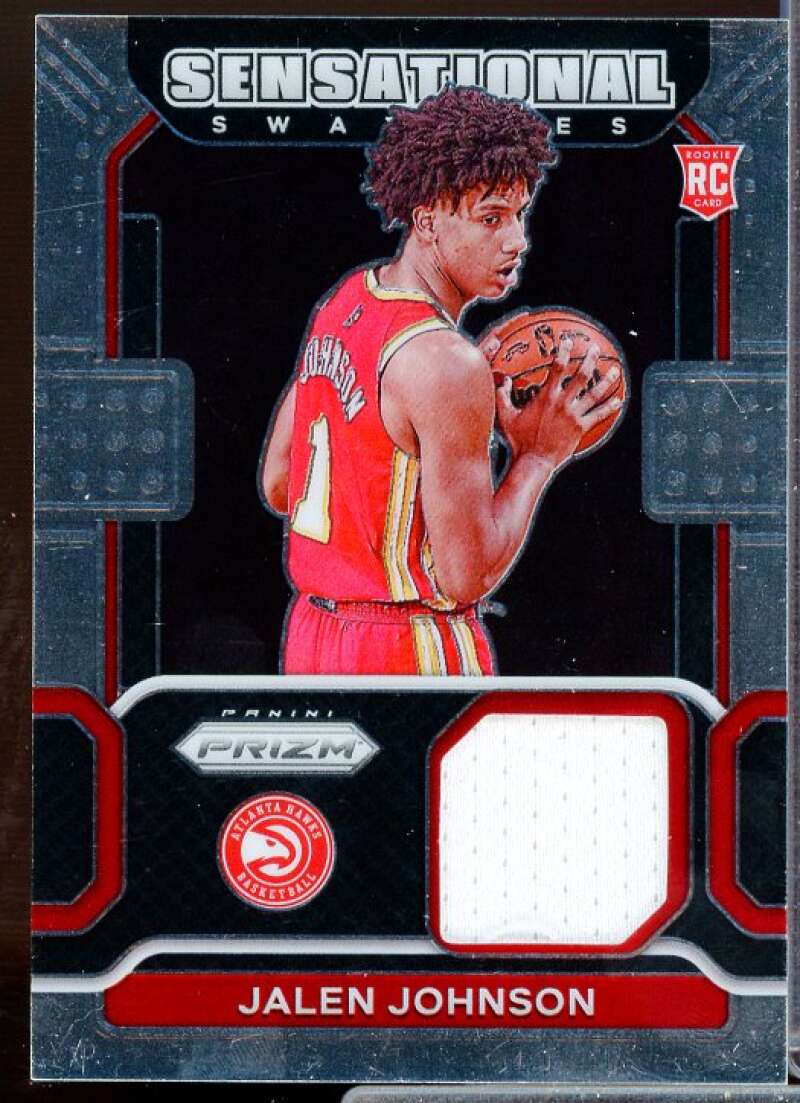 Jalen Johnson Rookies Card 2021-22 Panini Prizm Sensational Swatches #80  Image 1