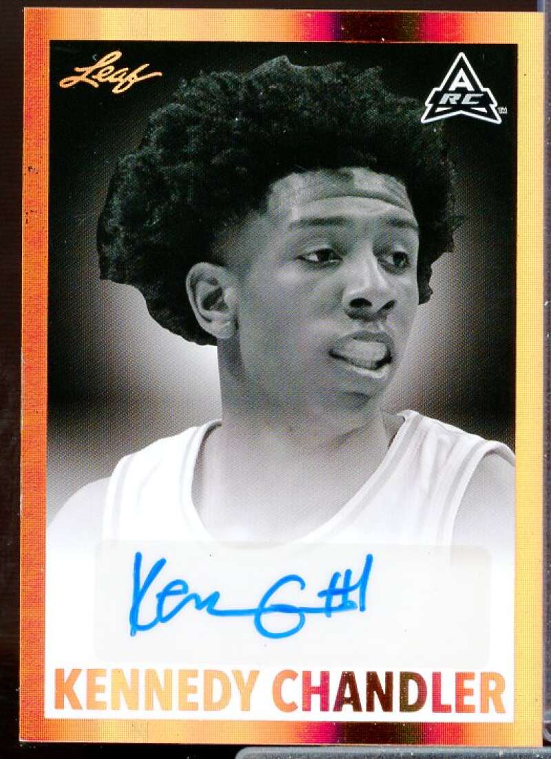 Kennedy Chandler Rookie Card 2021-22 Leaf Memories '60 Bronze #BWKC1  Image 1