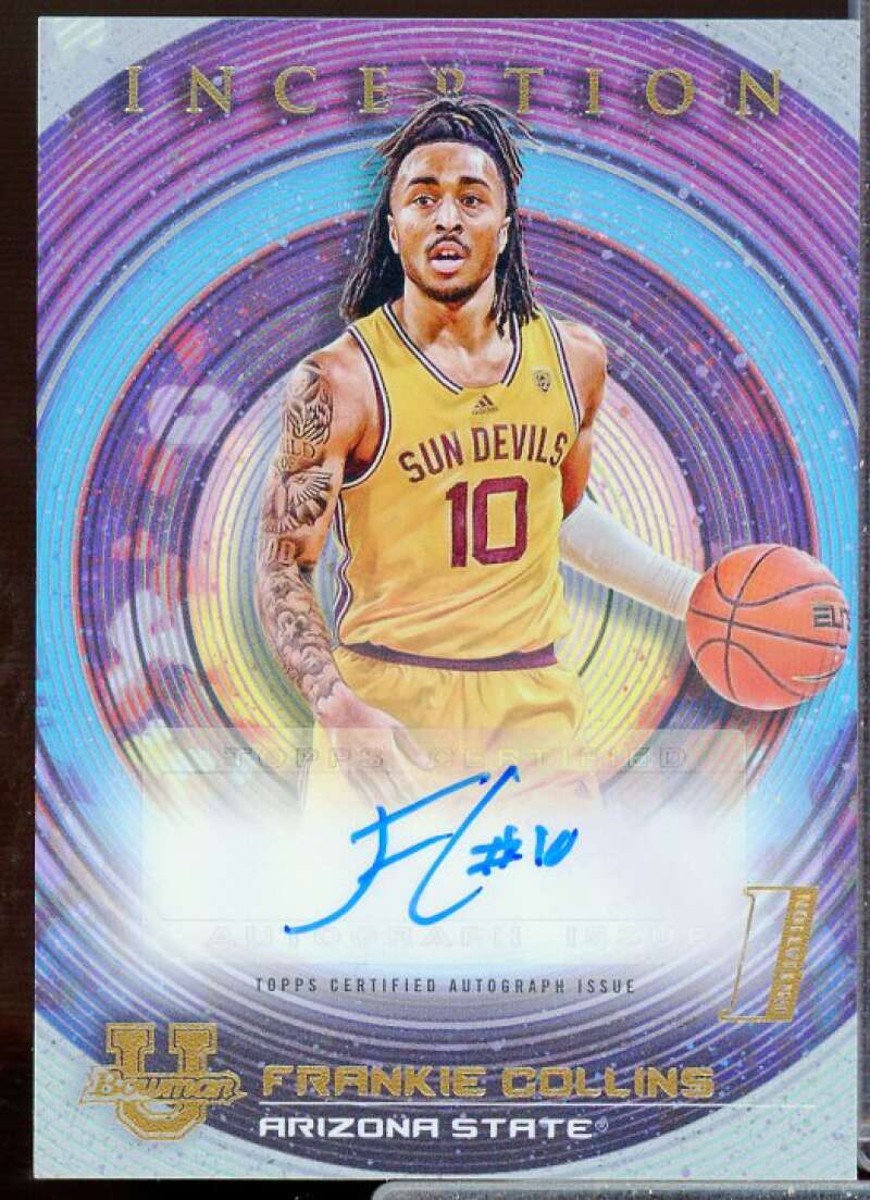 Frankie Collins Rookie 2022-23 Bowman Inception University Autographs #BIAFC  Image 1