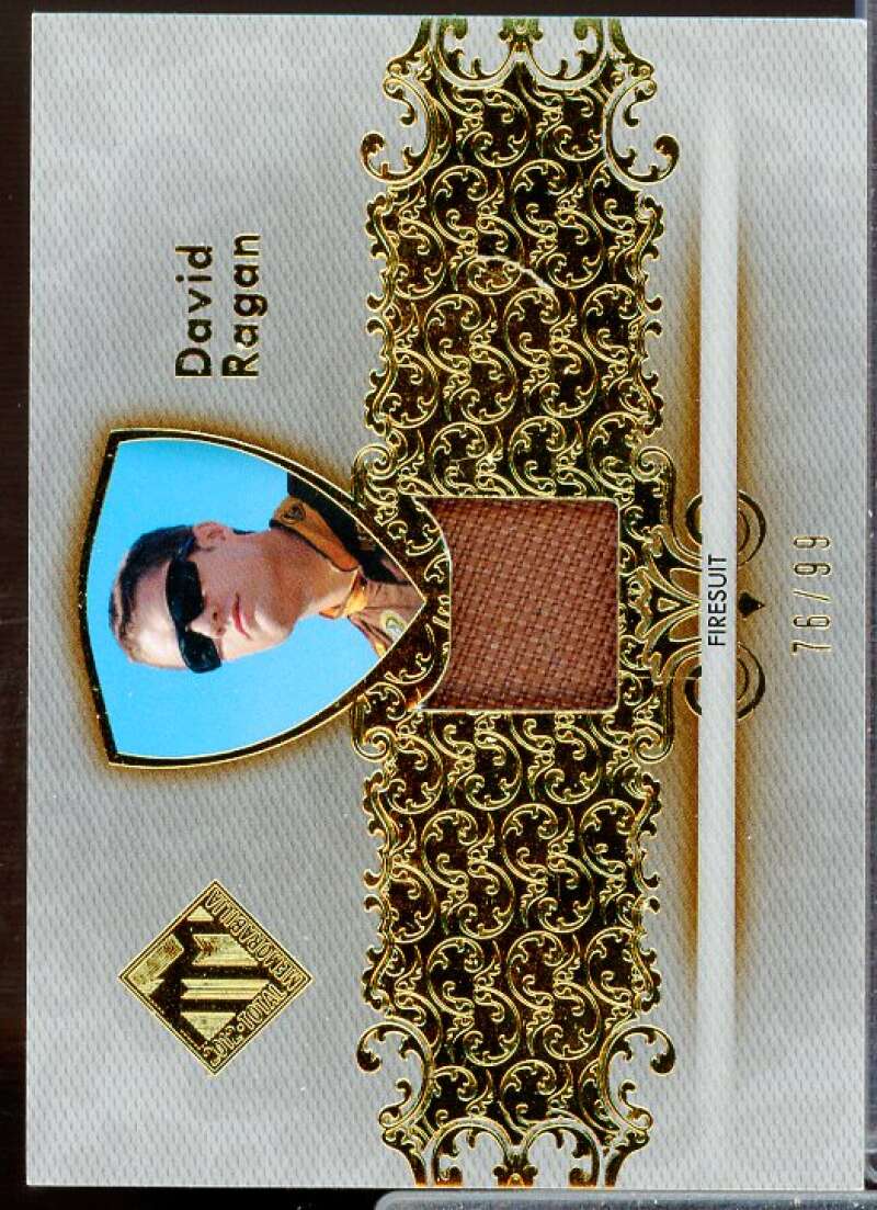 David Ragan Card 2012 Total Memorabilia Single Swatch Gold #TMDR2  Image 1