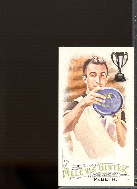 Paul McBeth Rookie Card 2016 Topps Allen and Ginter Mini #249  Image 1