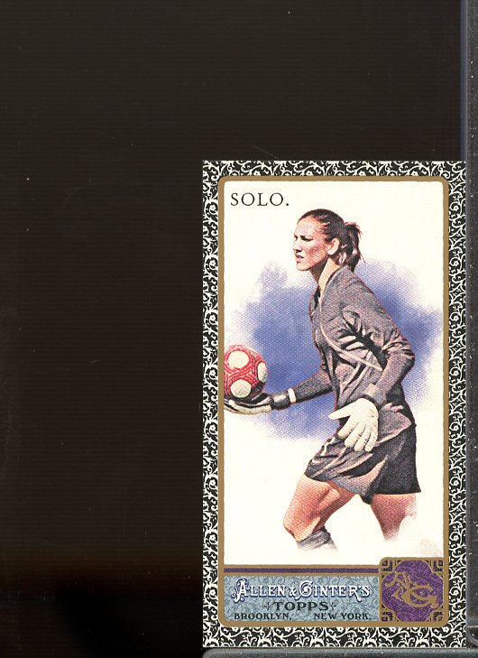 Hope Solo Card 2011 Topps Allen and Ginter Mini Black Border #12  Image 1
