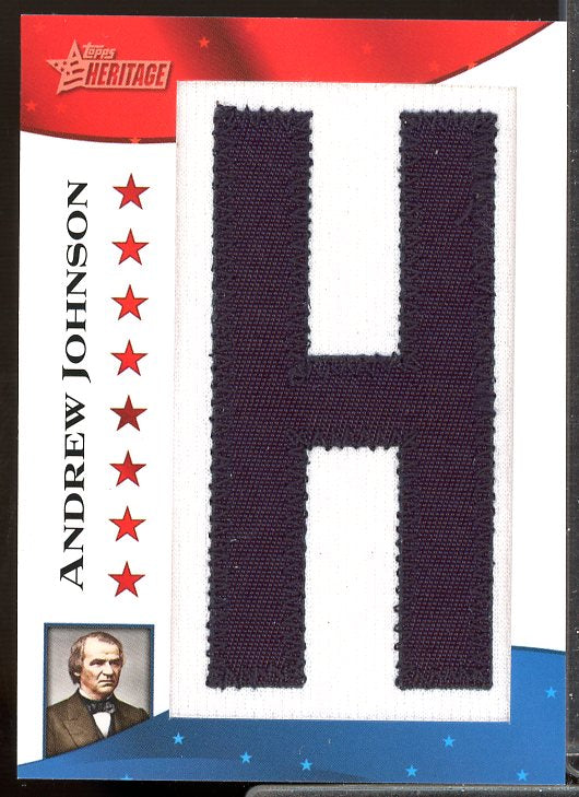 Andrew Johnson 2009 Topps American Heritage American Presidents Patches #AJ2  Image 1