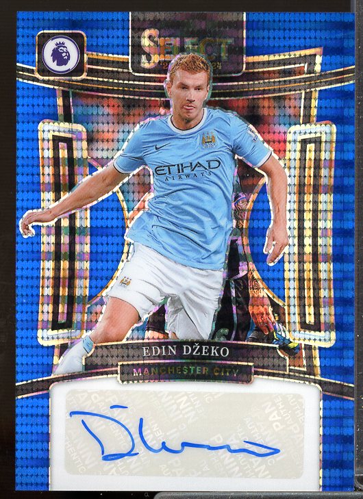 Edin Dzeko 2023-24 Select English Premier League Signatures Blue Pulsar #22  Image 1
