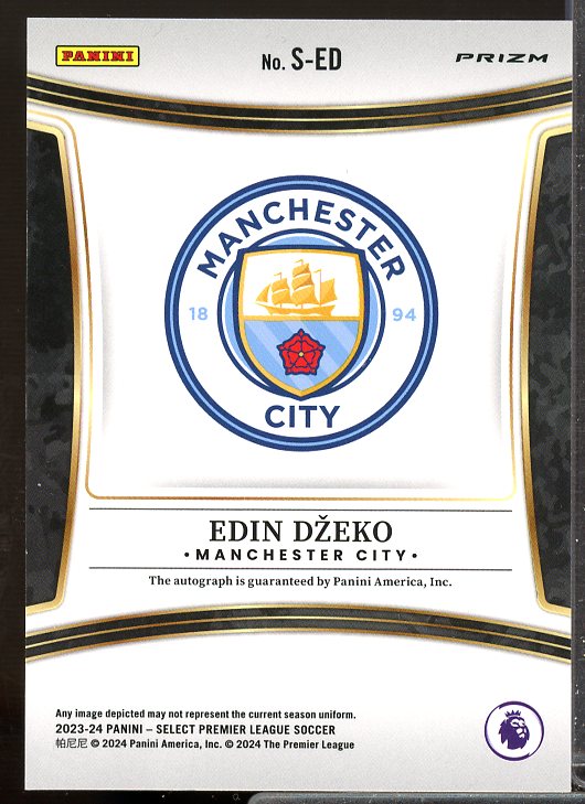 Edin Dzeko 2023-24 Select English Premier League Signatures Blue Pulsar #22  Image 2