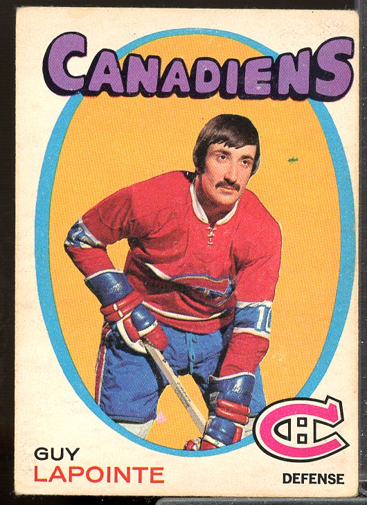 Guy Lapointe Card 1971-72 O-Pee-Chee #145  Image 1