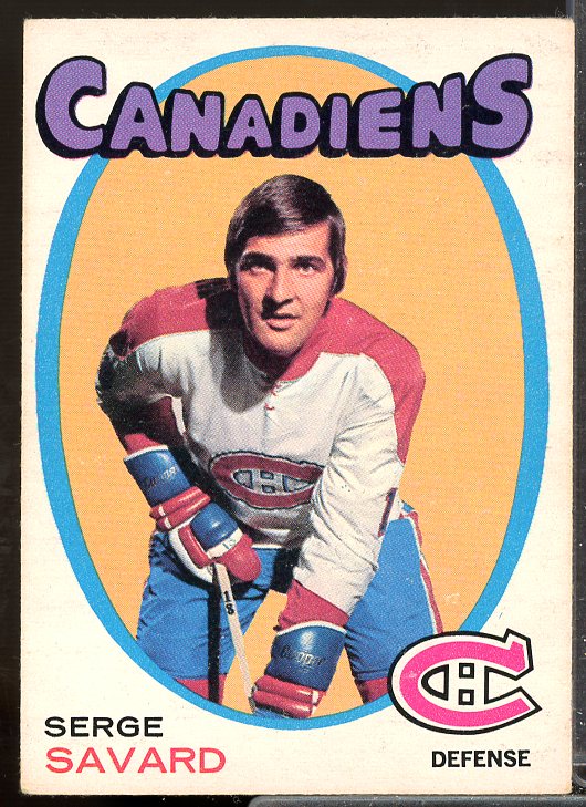 Serge Savard Card 1971-72 O-Pee-Chee #143  Image 1