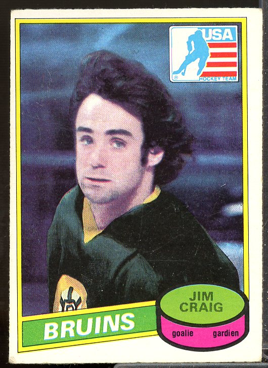 Jim Craig OLY Rookie Card 1980-81 O-Pee-Chee #22  Image 1