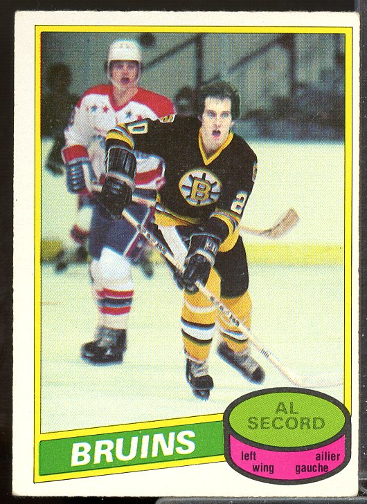 Al Secord Rookie Card 1980-81 O-Pee-Chee #129  Image 1