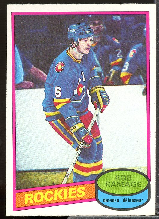 Rob Ramage Rookie Card 1980-81 O-Pee-Chee #213  Image 1