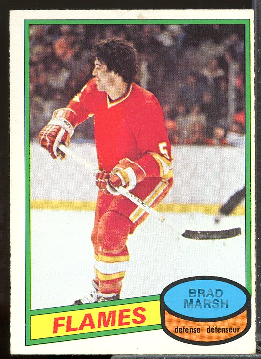 Brad Marsh Rookie Card 1980-81 O-Pee-Chee #338  Image 1