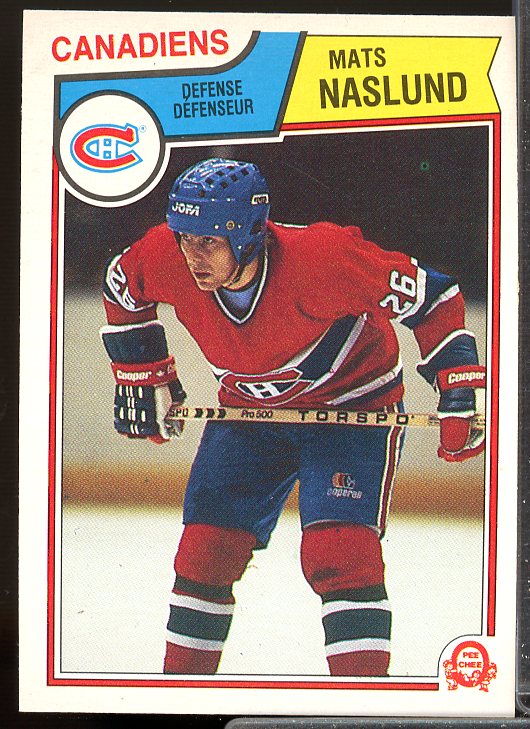 Mats Naslund UER Rookie Card 1983-84 O-Pee-Chee #193  Image 1