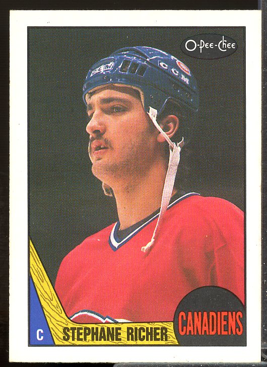 Stephane Richer Rookie Card 1987-88 O-Pee-Chee #233  Image 1