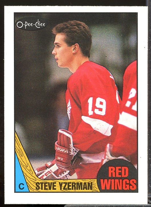 Steve Yzerman Card 1987-88 O-Pee-Chee #56  Image 1
