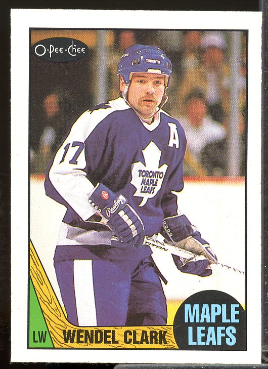 Wendel Clark Card 1987-88 O-Pee-Chee #12  Image 1