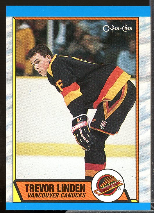 Trevor Linden Rookie Card 1989-90 O-Pee-Chee #89  Image 1