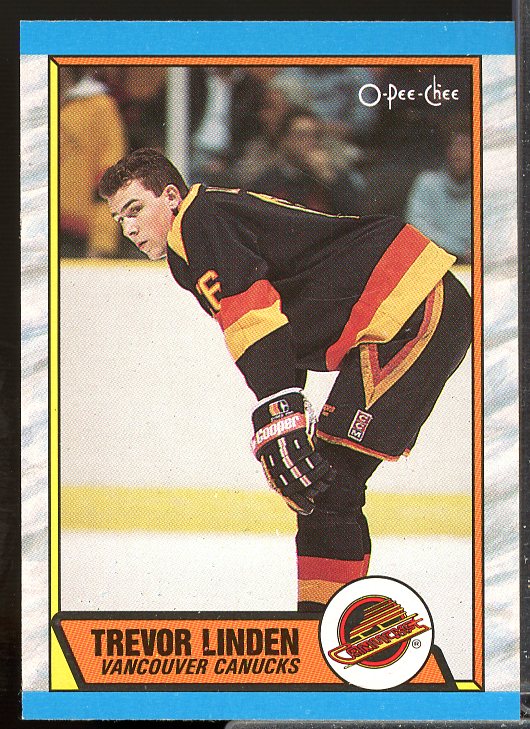 Trevor Linden Rookie Card 1989-90 O-Pee-Chee #89  Image 1