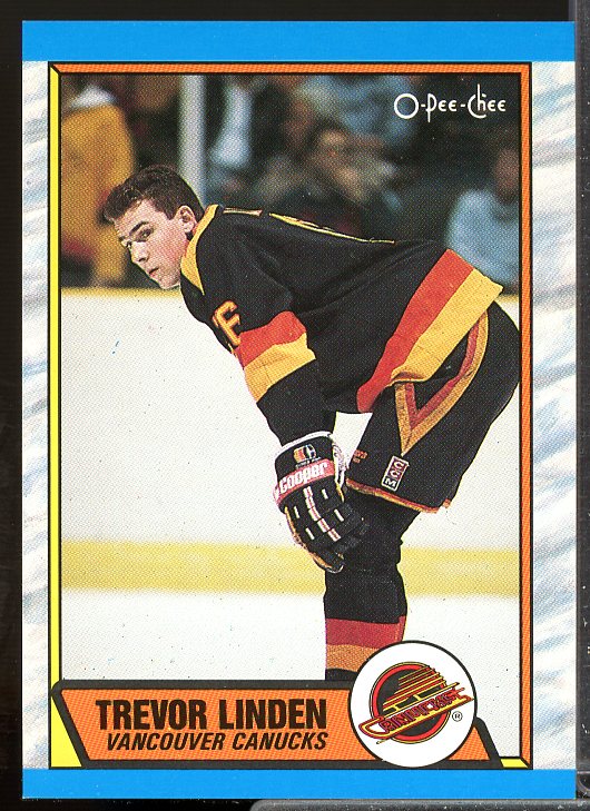 Trevor Linden Rookie Card 1989-90 O-Pee-Chee #89  Image 1