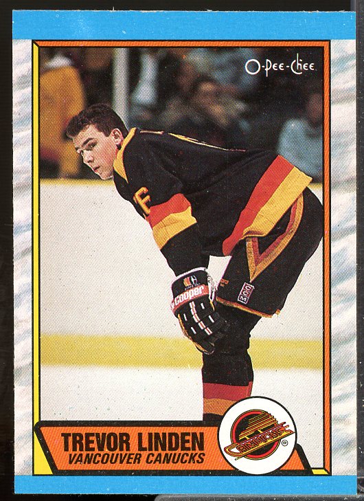 Trevor Linden Rookie Card 1989-90 O-Pee-Chee #89  Image 1